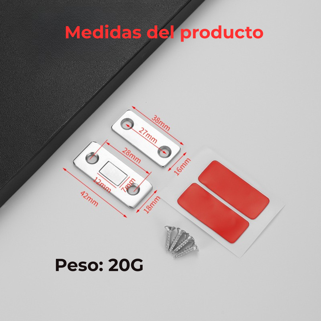 Pack de 10 Cierres Magnéticos Ocultos para Armarios - ¡Paga 5 y Llévate 10! Oferta por Tiempo Limitado