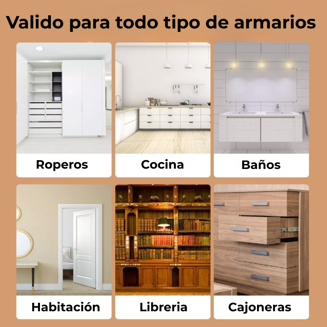 Pack de 10 Cierres Magnéticos Ocultos para Armarios - ¡Paga 5 y Llévate 10! Oferta por Tiempo Limitado