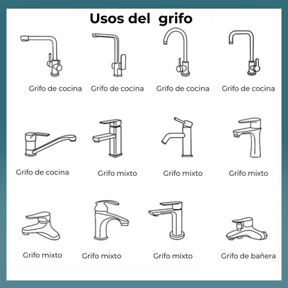 (Oferta 2X1) ¡Transforma tu baño y cocina con el grifo giratorio extensible 1080º!