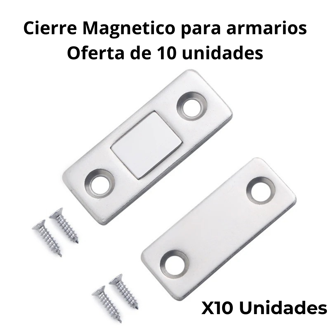 Pack de 10 Cierres Magnéticos Ocultos para Armarios - ¡Paga 5 y Llévate 10! Oferta por Tiempo Limitado