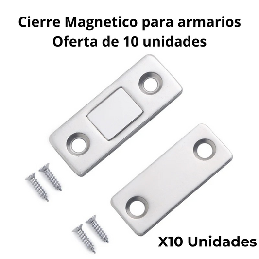 Pack de 10 Cierres Magnéticos Ocultos para Armarios - ¡Paga 5 y Llévate 10! Oferta por Tiempo Limitado