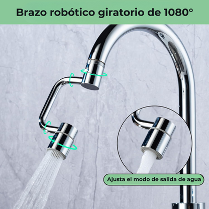 (Oferta 2X1) ¡Transforma tu baño y cocina con el grifo giratorio extensible 1080º!
