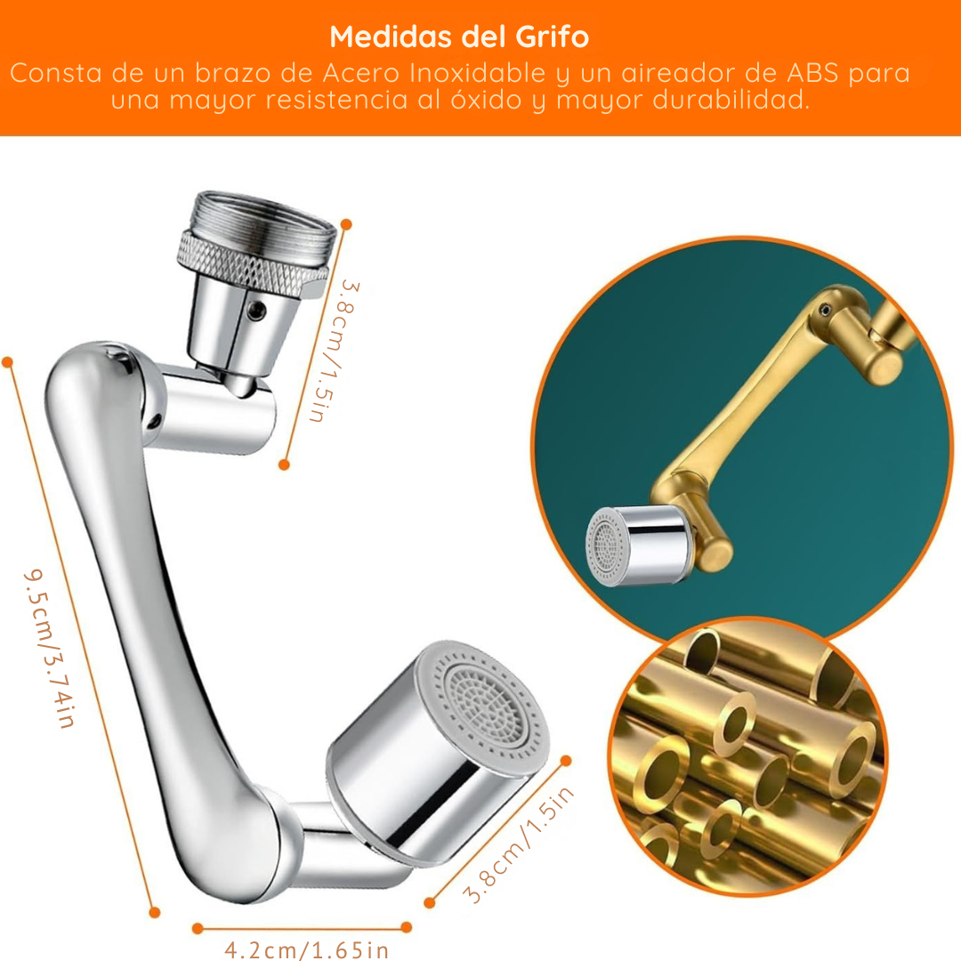 Grifo Giratorio 1080° – 2X1 oferta exclusiva