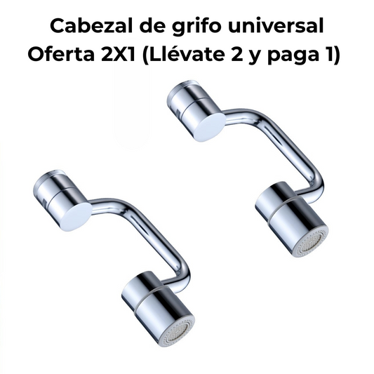 Extensor de Grifo Giratorio 1080° Anti salpicaduras – Oferta 2x1 por Tiempo Limitado